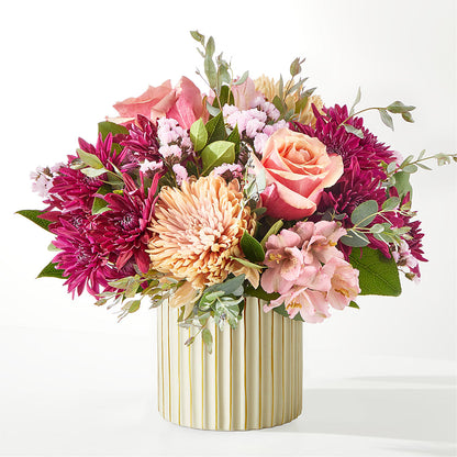 Berry Cobbler Bouquet with Ivory Vase –  Farmington Center Florist Inc, Farmington MI