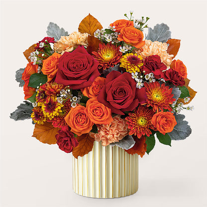 Merlot Bouquet with Ivory Vase –  Farmington Center Florist Inc, Farmington MI