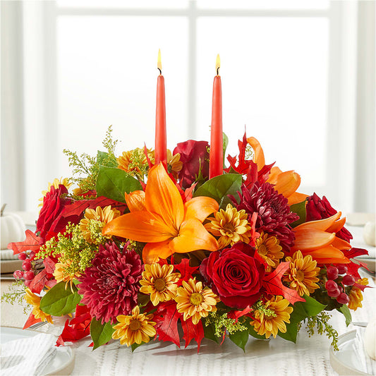 Autumn's Embrace Centerpiece –  Farmington Center Florist Inc, Farmington MI