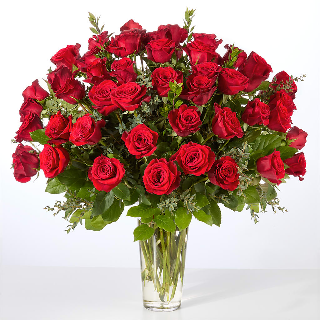 Forever Yours Fifty Stem Red Rose Bouquet –  Farmington Center Florist Inc, Farmington MI